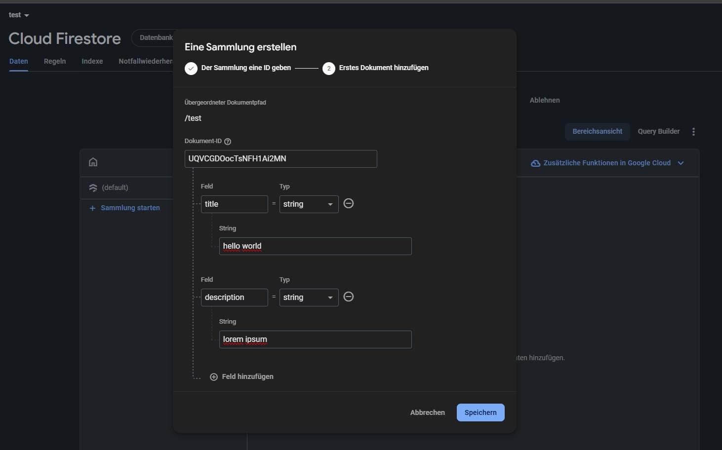 Firebase Dashboard Interface