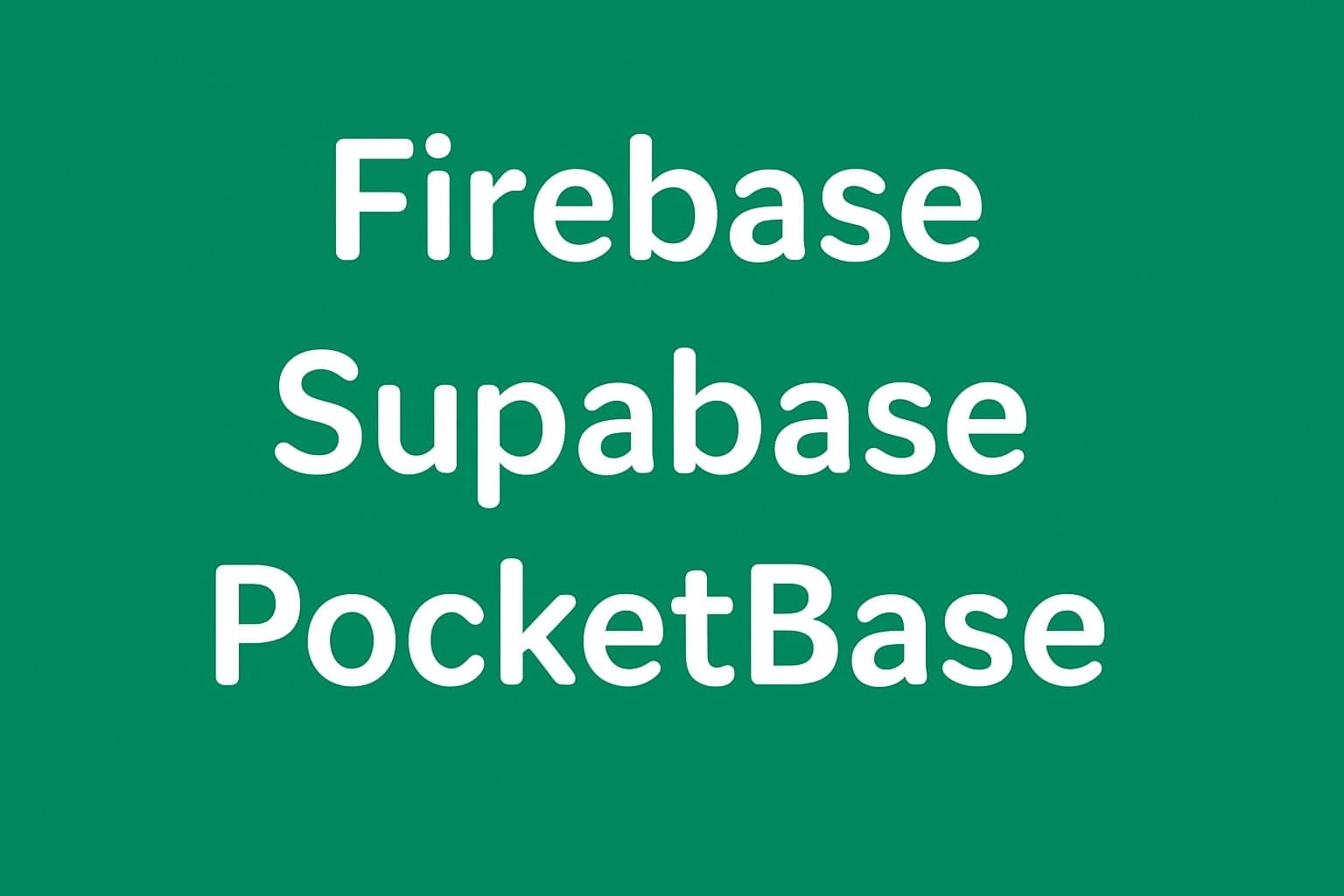 Firebase vs Supabase vs Pocketbase: Which BaaS Is Right for You?